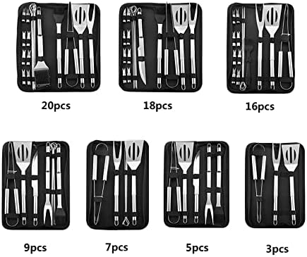 🔥🍢 BBQ Grilling Tool Set 🪵✨ | Stainless Steel Spatula & Skewers 🏕️🍖