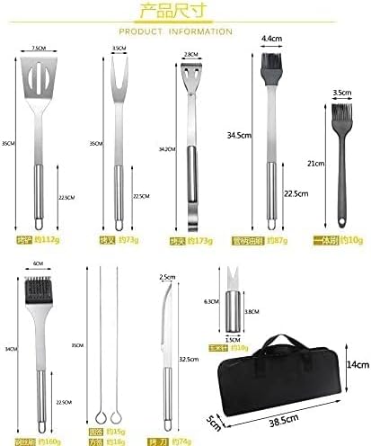 🔥🍢 BBQ Grilling Tool Set 🪵✨ | Stainless Steel Spatula & Skewers 🏕️🍖