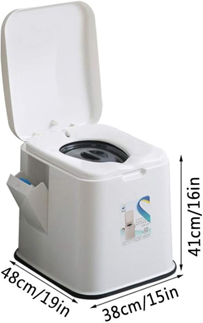 🚽🏕️ Portable Camping Toilet ✨🌲 Foldable Outdoor Comfort 💧