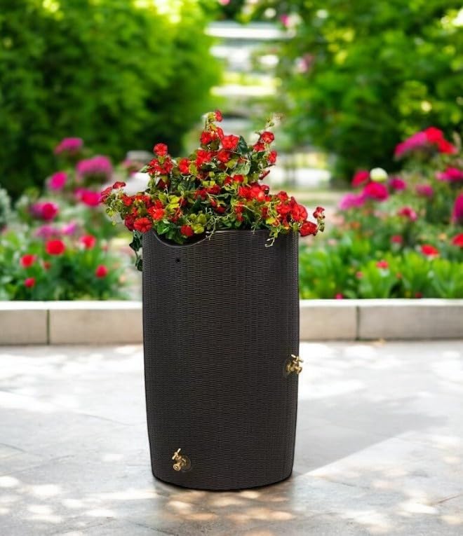 🧺🌿 50-Gallon Outdoor Wicker Storage Bin 🏡✨ | Decorative Patio Organizer 💚☀️