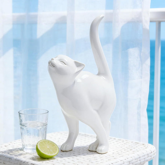 ✨ Vintage Verdigris Finish 🐾 Outdoor Decor Gift for Cat Lovers 🏡🥰