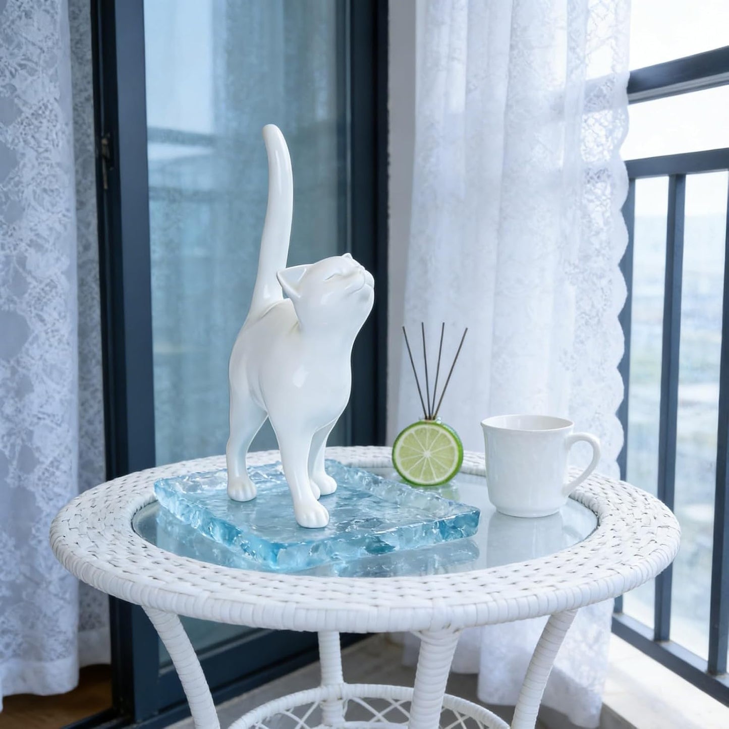 ✨ Vintage Verdigris Finish 🐾 Outdoor Decor Gift for Cat Lovers 🏡🥰