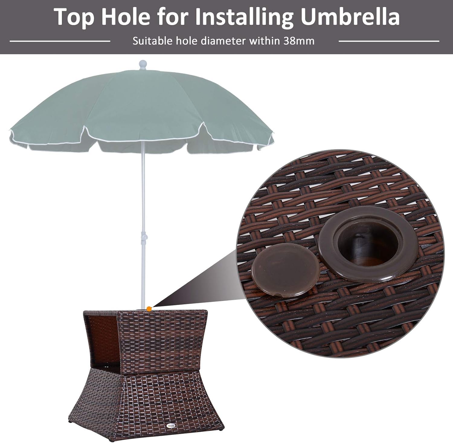 🌿 Sand/Water Fillable Base 🪑 HDPE Universal Stand for Garden Deck Pool Gift 🎁🏡