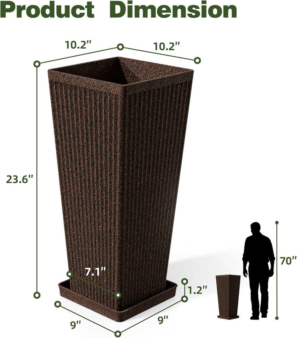 🌿🪴 Stackable Self-Watering Planter 🌸💧 | Indoor & Outdoor Garden Organizer 🌱✨