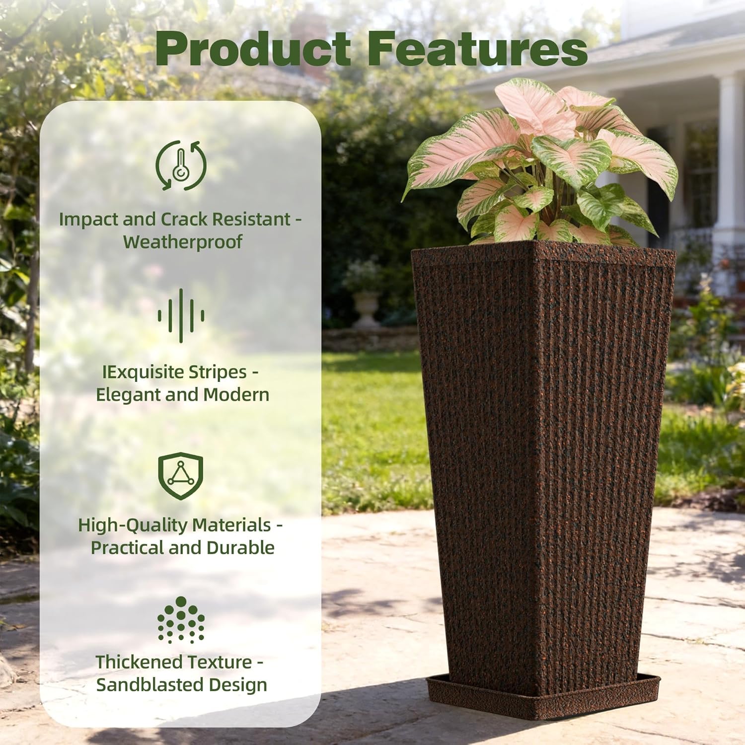🌿🪴 Stackable Self-Watering Planter 🌸💧 | Indoor & Outdoor Garden Organizer 🌱✨