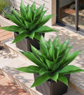 🌵 Large Artificial Agave Plant 🌱 2 Pack Faux Succulent 💚 UV Resistant Outdoor Greenery